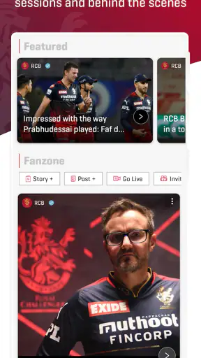 RCB Official- Live IPL Cricket screenshot
