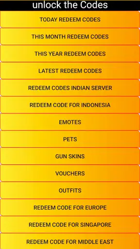 Redeem Codes screenshot