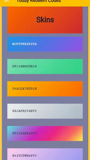 Redeem Codes screenshot