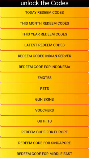 Redeem Codes screenshot