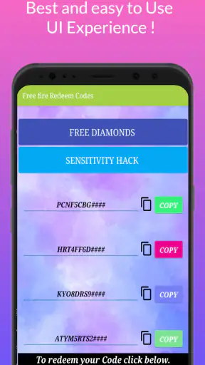 Redeem Codes FF King screenshot