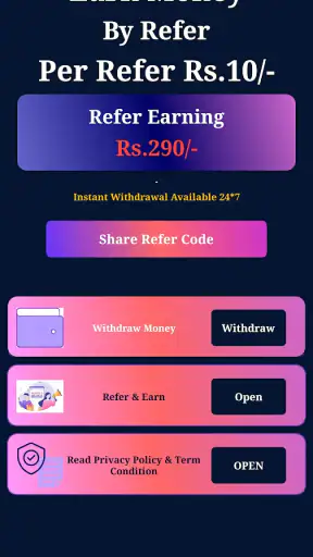 Refer Earn screenshot