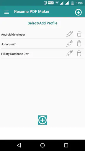 Resume PDF Maker / CV Builder screenshot