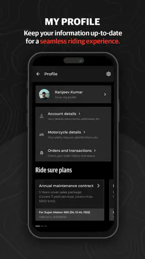 Royal Enfield App screenshot