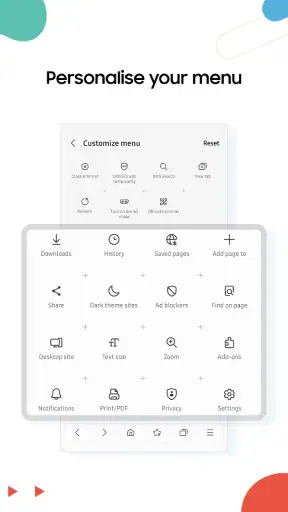 Samsung Internet Browser screenshot