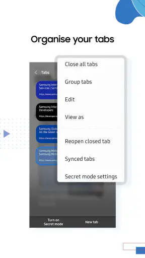 Samsung Internet Browser screenshot