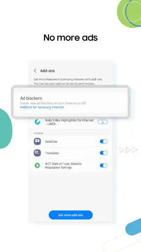 Samsung Internet Browser screenshot