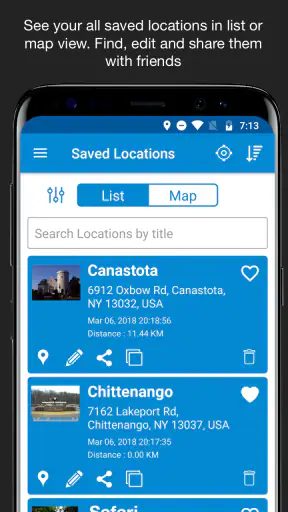 Save Location GPS screenshot