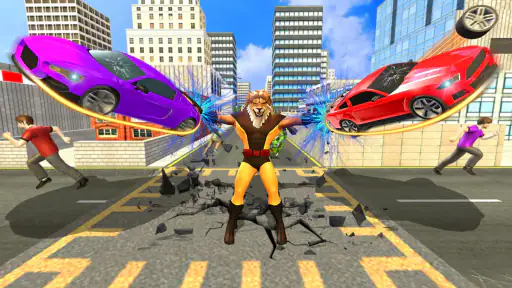Scary Lion Crime City Attack screenshot