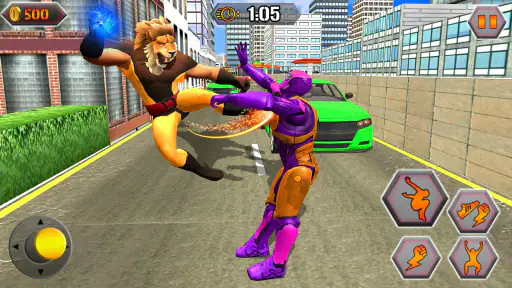 Scary Lion Crime City Attack screenshot
