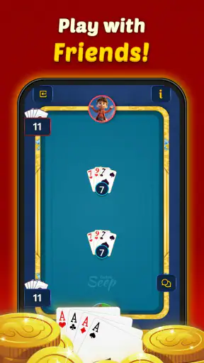 Seep by Octro- Sweep Card Game screenshot