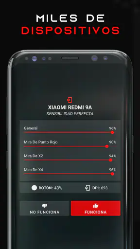 Sensibilidad, Botón y DPI screenshot