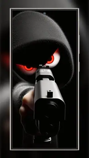 Silly Smile Gun Live Wallpaper screenshot