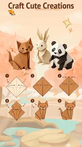 Simple Origami: Paper Folding screenshot