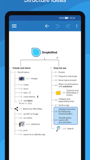 SimpleMind Pro - Mind Mapping screenshot