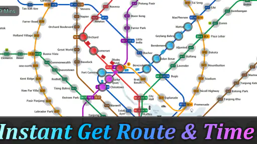 Singapore MRT Route 新加坡地铁(Pro) screenshot