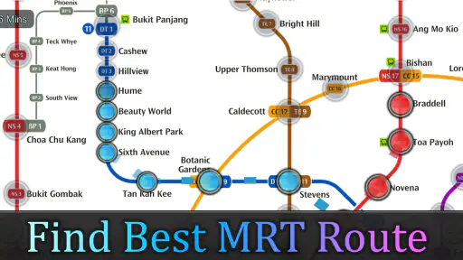 Singapore MRT Route 新加坡地铁(Pro) screenshot