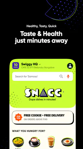 SNACC: 10-Min Food Delivery screenshot