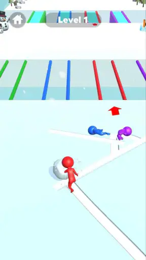 Snow Race 3D: Fun Ball Racing screenshot