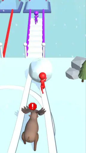Snow Race 3D: Fun Ball Racing screenshot