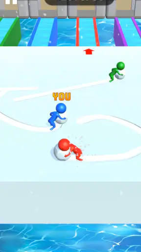 Snow Race 3D: Ice Bridge Run screenshot