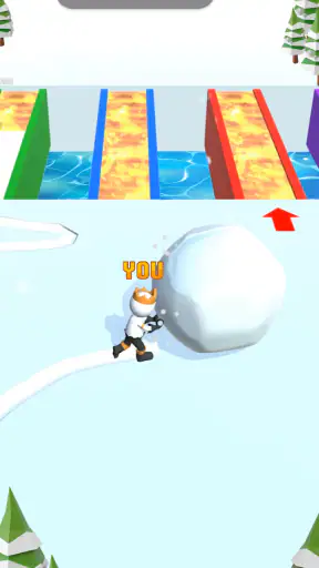 Snow Race 3D: Ice Bridge Run screenshot