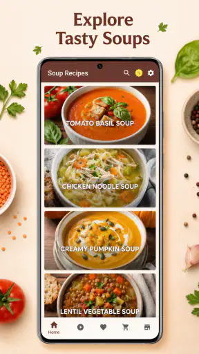Soup Recipes: Soup Cooking App screenshot