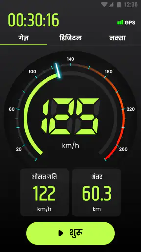 स्पीडोमीटर: GPS स्पीडोमीटर screenshot
