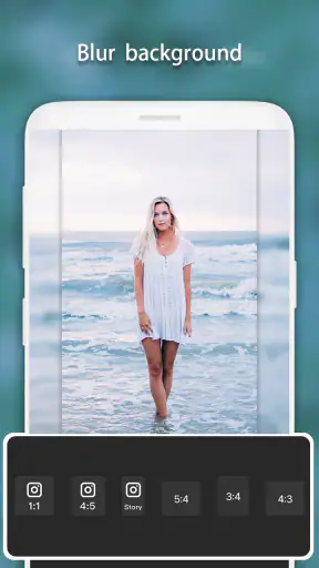 Square Blur-Pic Editor Effect screenshot