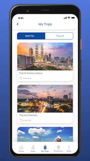 SriLankan Airlines screenshot