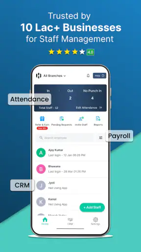 Staff Attendance & Payroll App screenshot