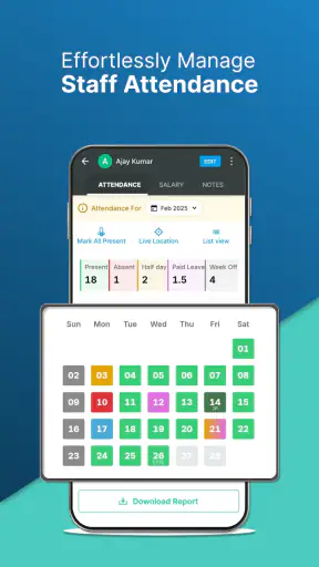 Staff Attendance & Payroll App screenshot