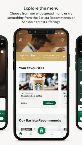 Starbucks India screenshot