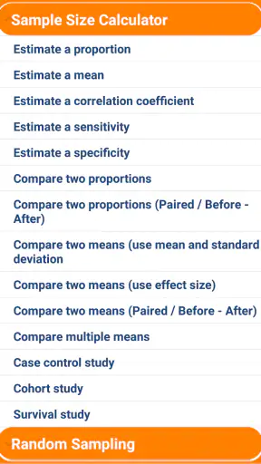 Statistics and Sample Size Pro screenshot