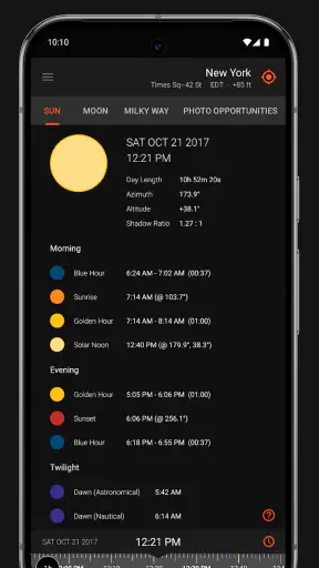 Sun Surveyor (Sun & Moon) screenshot