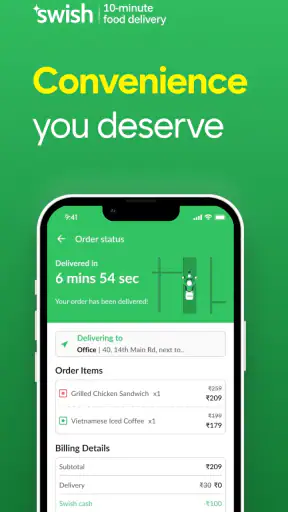 Swish: 10-Min Food Delivery screenshot
