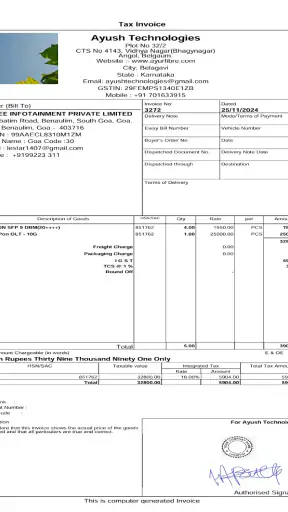 Tally Invoice GST Billing App screenshot