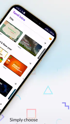 Tamil intro maker screenshot