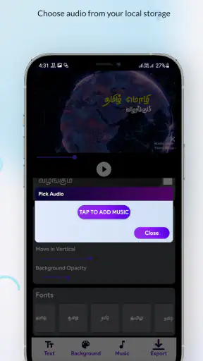 Tamil intro maker screenshot