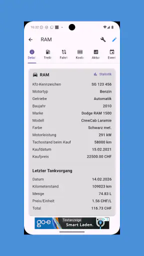 Tank & Kosten: kostenlos screenshot