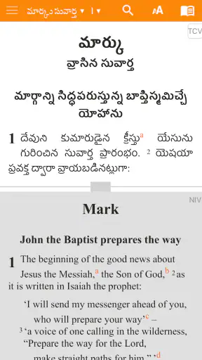 Telugu Bible screenshot