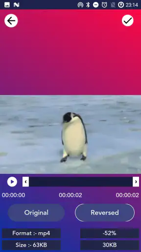 Tenet Video Editor : Reverse,  screenshot