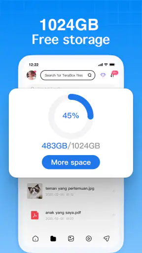 TeraBox: 1TB Cloud & AI Space screenshot