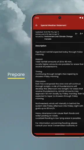 The Weather Network screenshot