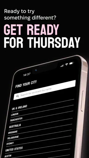 Thursday Events screenshot