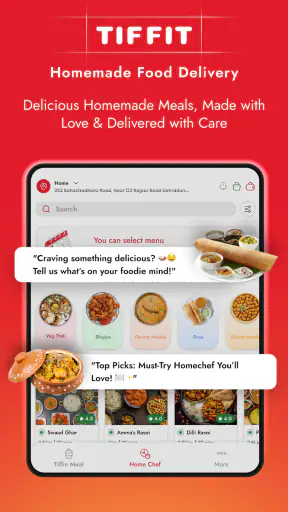 TiffiT- HomeMade Food Delivery screenshot