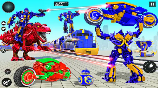Train Robot Transform Car Game screenshot