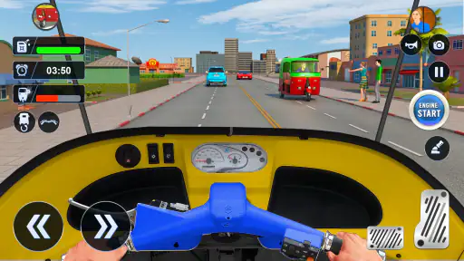 Tuk Tuk Auto Driving Games 3D screenshot
