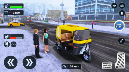 Tuk Tuk Auto Driving Games 3D screenshot