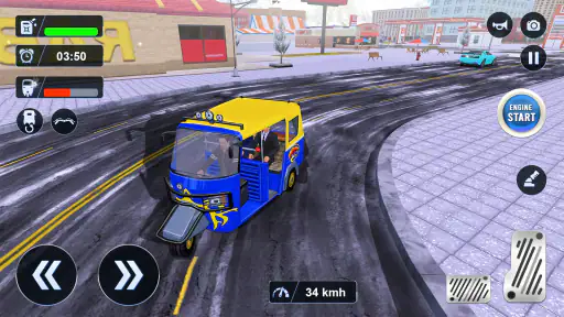 Tuk Tuk Auto Driving Games 3D screenshot